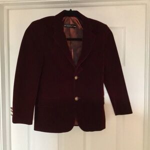 Burgundy  velvet suit for boys